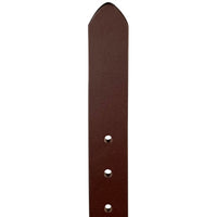 The Montreal Dress Belt - 100% Solid Leather Belt - Brown