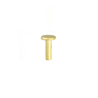Tubular Rivets 100 pack 7/16" Brass Plated