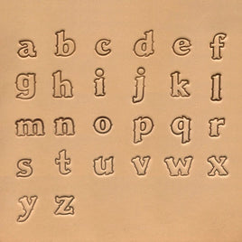 8130-02 Standard Lowercase Alphabet Stamp 27 Pcs Set, 13mm (1/2")