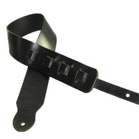 Guitar Strap II Genuine Full Grain Buffalo Leather - Black