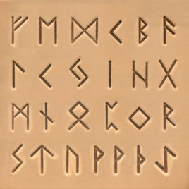 Runic Alphabet Leather Stamp 27 Pcs Set, 19mm (3/4")