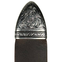 1.25" (32mm) South Western Style Buffalo Leather Belts - Brown Size 26 - 60