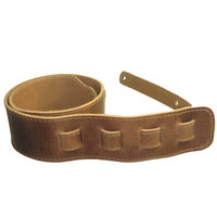 Adjustable Guitar Strap II Full Grain Buffalo Leather Stitched Acoustic or Electric - Distressed