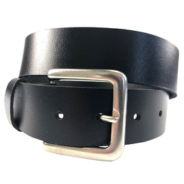 1.5"(38mm) Black Full Grain Leather Belt Handmade in Canada by Zelikovitz Size 26-46
