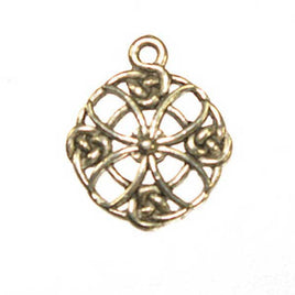 Celtic Cross Circle - Antique Silver - Lead Free