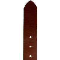 1.5"(38mm) Cognac Full Grain Leather Belt Handmade in Canada by Zelikovitz