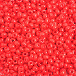 6/0 Light Red Glass Seed Beads 40 Grams