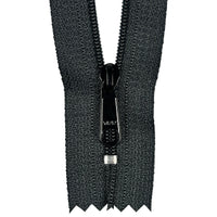 YKK #3C Nylon Coil Pre-Made Zipper Open - Black - 4.25inch