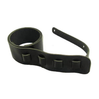 Guitar Strap II Genuine Full Grain Buffalo Leather - Black