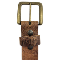 1.5"(38mm) Distressed Full Grain Leather Belt Handmade in Canada by Zelikovitz Size 26-46