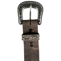 1.5" (38mm) Crazy Horse Western Style Leather Belt Handmade in Canada by Zelikovitz Size 26 to 60
