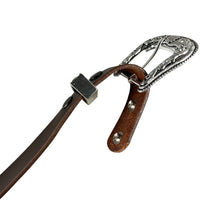 1.5" (38mm) Mahogany Western Style Leather Belt Handmade in Canada by Zelikovitz