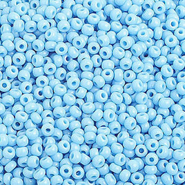 Image of 65001010 - 10/0 Op. Light Blue Czech Seed Beads   40 grams