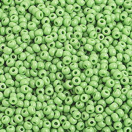 Image of 65001014 - 10/0 Op. Light Green Czech Seed Beads   40 grams