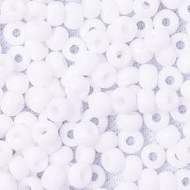 Image of 65001002 - 10/0 Opaque WhiteCzech Seed Beads 40 grams