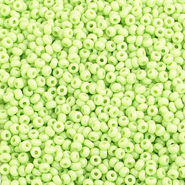 Image of 65001012 - 10/0 Pale Green Czech Seed Beads 40 Grams
