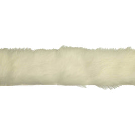 Rabbit Fur Trim Stripping - White