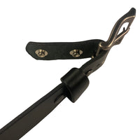 1.25"(32mm)  Black Bridle Leather Belt Handmade in Canada by Zelikovitz