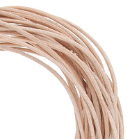 1.0mm Round Leather Cord - By The Yard - 3 Colors