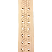 Leather Carpenters Tool Belt - Embossed Basket Weave