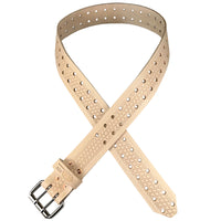 Leather Carpenters Tool Belt - Embossed Basket Weave