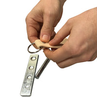 Key Fob Kit 10 Pack - Vegetable Tanned Tooling Leather with Key Ring and Rivet