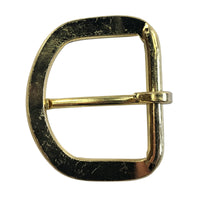 Heel Bar Buckle 1-1/2" (38mm) Brass Plated Belt Buckle