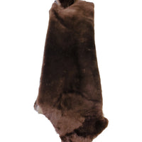 Leather Sheepskin Shearling Hides Fur Skin Hair On Avg 8.75 Sqft - Brown