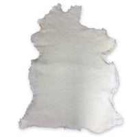 Natural White Shearling Leather Sheepskin Hides Fur Skin Hair On Avg 8.75 Sqft