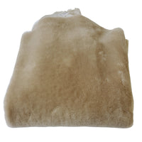 Leather Sheepskin Shearling Hides Fur Skin Hair On Avg 8.75 Sqft - Taupe 16mm