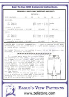 Broadfall Drop Front Breeches Pattern