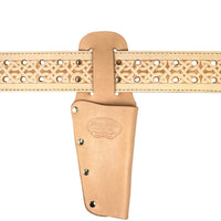Leather Carpenters Tool Belt - Embossed Celtic and Stitched