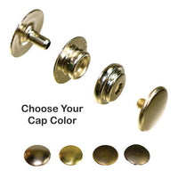 Line 20 Snaps Solid Brass - 4 Cap Colors