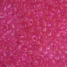 Plastic Crowbeads Translucent Pink 9mm 1000pk