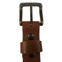 1.25"(32mm)  Brown Bridle Leather Belt Handmade in Canada by Zelikovitz