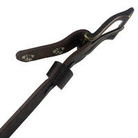 1.25"(32mm) Embossed Reptile Weave Brown Buffalo Leather Belt Handmade in Canada by Zelikovitz Size 26-46