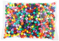 Plastic Crow Beads Multi Opaque 9 mm 1000 Pack