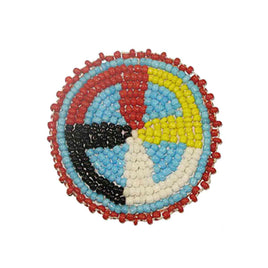 Beaded Quilled Wheel Rosettes 2"