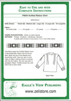 Ruffled Ribbon Shirt Pattern