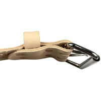 Leather Carpenters Tool Belt - Embossed Skulls and Stitched