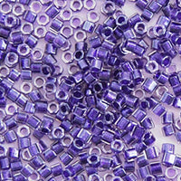 Image of 690DBC0-0923V - Delica 11/0 Cut Amethyst Sparkle Crystal Lined