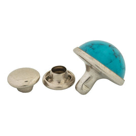 Image of 97-0222010 - Synthetic Turquoise Rivets, 10 mm