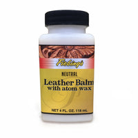 Fiebing's Leather Balm with Atom Wax Neutral Leather Finish - 4 oz