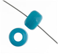 Plastic Crow Beads Turquoise Opaque 9mm 1000 Pack