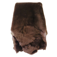 Leather Sheepskin Shearling Hides Fur Skin Hair On Avg 8.75 Sqft - Brown