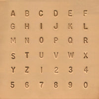 8137-00 1/4" Alphabet & Number Set