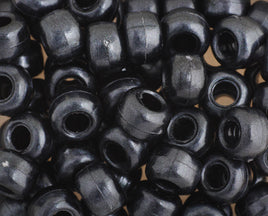 Plastic Crow Beads Pearl Black Opaque 9 mm 1000 Pack