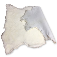 Natural White Shearling Leather Sheepskin Hides Fur Skin Hair On Avg 8.75 Sqft