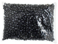 Plastic Crow Beads Pearl Black Opaque 9 mm 1000 Pack