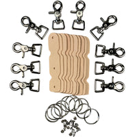 Leather Key Chain Kit - 10 Pack